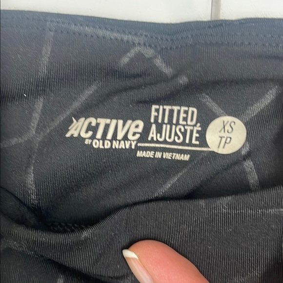 Kids Black Geometric Leggings - Picture 2 of 6